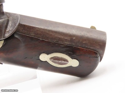 Very Scarce ENGRAVED Antique GILLESPIE .48 Percussion DERINGER Style Pistol CALIFORNIA GOLD RUSH Era RIVERBOAT GAMBLER’s Gun - Image 5 of 17