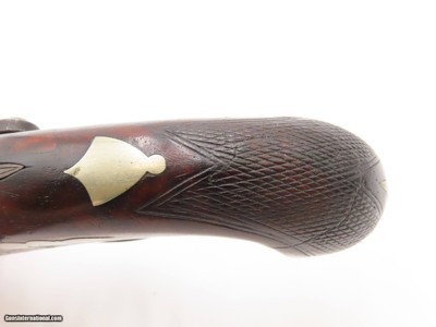 Very Scarce ENGRAVED Antique GILLESPIE .48 Percussion DERINGER Style Pistol CALIFORNIA GOLD RUSH Era RIVERBOAT GAMBLER’s Gun - Image 8 of 17