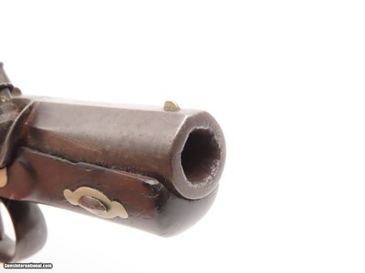 Very Scarce ENGRAVED Antique GILLESPIE .48 Percussion DERINGER Style Pistol CALIFORNIA GOLD RUSH Era RIVERBOAT GAMBLER’s Gun - Image 7 of 17