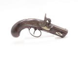 Very Scarce ENGRAVED Antique GILLESPIE .48 Percussion DERINGER Style Pistol CALIFORNIA GOLD RUSH Era RIVERBOAT GAMBLER’s Gun - 2 of 17