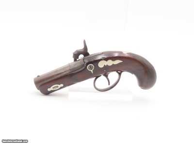 Very Scarce ENGRAVED Antique GILLESPIE .48 Percussion DERINGER Style Pistol CALIFORNIA GOLD RUSH Era RIVERBOAT GAMBLER’s Gun - Image 14 of 17