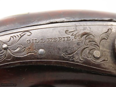 Very Scarce ENGRAVED Antique GILLESPIE .48 Percussion DERINGER Style Pistol CALIFORNIA GOLD RUSH Era RIVERBOAT GAMBLER’s Gun - Image 6 of 17