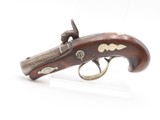 ENGRAVED/SILVER Mounted Antique DERRINGER Percussion Pistol A.R. MENDENHALL Period Copy of Henry Deringer’s Famous Pistol - 14 of 17