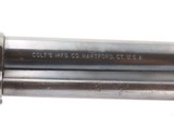 1901 mfr. COLT BISLEY Model SINGLE ACTION ARMY Revolver .38 SPECIAL SAA C&R 1st Generation Hartford, Connecticut - 16 of 19