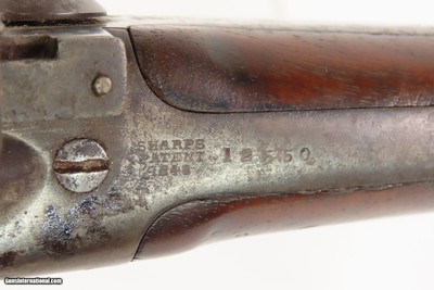 RARE 1 of 220 SHARPS Model 1853 “SLANT BREECH” Percussion SHOTGUN 26 Bore Early American Breechloading Shotgun - Image 13 of 19