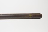 Antique “POOR BOY” Full-Stock .38 FLINTLOCK American FRONTIER Long RifleENGRAVED Kentucky Style Smoothbore HOMESTEAD Rifle - 14 of 25