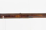 Antique “POOR BOY” Full-Stock .38 FLINTLOCK American FRONTIER Long RifleENGRAVED Kentucky Style Smoothbore HOMESTEAD Rifle - 5 of 25
