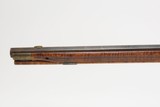 Antique “POOR BOY” Full-Stock .38 FLINTLOCK American FRONTIER Long RifleENGRAVED Kentucky Style Smoothbore HOMESTEAD Rifle - 21 of 25
