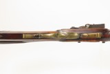 Antique “POOR BOY” Full-Stock .38 FLINTLOCK American FRONTIER Long RifleENGRAVED Kentucky Style Smoothbore HOMESTEAD Rifle - 12 of 25