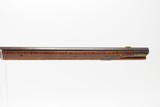 Antique “POOR BOY” Full-Stock .38 FLINTLOCK American FRONTIER Long RifleENGRAVED Kentucky Style Smoothbore HOMESTEAD Rifle - 3 of 25
