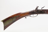 Antique “POOR BOY” Full-Stock .38 FLINTLOCK American FRONTIER Long RifleENGRAVED Kentucky Style Smoothbore HOMESTEAD Rifle - 6 of 25