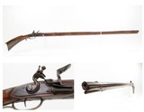 Antique “POOR BOY” Full-Stock .38 FLINTLOCK American FRONTIER Long RifleENGRAVED Kentucky Style Smoothbore HOMESTEAD Rifle - 1 of 25