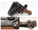 THIRD REICH World War II German MAUSER “byf” Code “42” LUGER Pistol HOLSTER 9mm SEMI-AUTOMATIC with HOLSTER & TAKEDOWN TOOL - 1 of 24