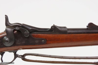 1889 mfg. Antique U.S. SPRINGFIELD M1884 TRAPDOOR .45-70 Rifle INDIAN WARSU.S. MILITARY Rifle WESTWARD EXPANSION w/SLING - Image 6 of 25