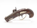ENGRAVED/SILVER Mounted Antique “PEANUT SIZE” Percussion DERRINGER Pistol
Period Copy of Henry Deringer’s Famous Pistol - 14 of 17