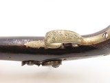 Liege Proofed ENGRAVED/SILVER Mounted Antique DERRINGER Percussion Pistol
Period Copy of Henry Deringer’s Famous Pistol - 12 of 17