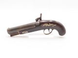 Liege Proofed ENGRAVED/SILVER Mounted Antique DERRINGER Percussion Pistol
Period Copy of Henry Deringer’s Famous Pistol - 14 of 17