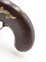 Liege Proofed ENGRAVED/SILVER Mounted Antique DERRINGER Percussion Pistol
Period Copy of Henry Deringer’s Famous Pistol - 15 of 17