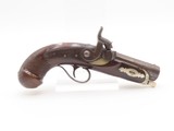 Very Scarce ENGRAVED Antique GILLESPIE Percussion DERRINGER Pistol NEW YORK CALIFORNIA GOLD RUSH Era RIVERBOAT GAMBLER’s Gun - 2 of 18