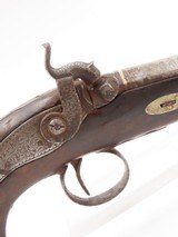 ENGRAVED English R.S. CLARK Antique SILVER BANDED Percussion POCKET Pistol
English SELF DEFENSE Pistol Made Circa 1840 - 4 of 18