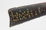 TACK DECORATED Antique NATIVE AMERICAN Style Musket TURQUOISE INLAID Stock
LONDON PROOFED Likely Native American Trade Gun - 8 of 25