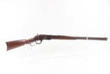 c1889 mfr. Antique WINCHESTER Model 1873 .32-20 WCF Lever Action Rifle Octagonal Barrel, Crescent Butt Plate - 2 of 25