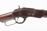 c1889 mfr. Antique WINCHESTER Model 1873 .32-20 WCF Lever Action Rifle Octagonal Barrel, Crescent Butt Plate - 5 of 25