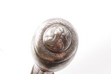 REVOLUTIONARY WAR Era EUROPEAN MARTIAL FLINTLOCK Pistol 18th Century .57cal With Bust on the Pommel - 13 of 19
