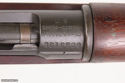 WORLD WAR 2 U.S. SMITH-CORONA M1903A3 .30-06 Bolt Action C&R MILITARY Rifle Syracuse Manufactured Infantry Rifle Made in 1943 - Image 18 of 25