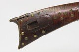 Brass TACK DECORATED Antique NATIVE AMERICAN .38 Back Action “BLANKET GUN”
Possibly EARLY FRONTIER Indian Trade Gun - 6 of 22