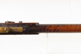 Mid-1800s Antique AMERICAN Half Stock Percussion HOMESTEAD/HUNTING Rifle
“J. HENRY” Marked GAME GETTING Rifle w/SET TRIGGER - 13 of 25
