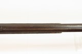Mid-1800s Antique AMERICAN Half Stock Percussion HOMESTEAD/HUNTING Rifle
“J. HENRY” Marked GAME GETTING Rifle w/SET TRIGGER - 18 of 25