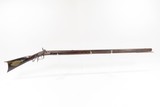 Mid-1800s Antique AMERICAN Half Stock Percussion HOMESTEAD/HUNTING Rifle
“J. HENRY” Marked GAME GETTING Rifle w/SET TRIGGER - 2 of 25