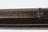 Mid-1800s Antique AMERICAN Half Stock Percussion HOMESTEAD/HUNTING Rifle
“J. HENRY” Marked GAME GETTING Rifle w/SET TRIGGER - 23 of 25