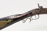 Mid-1800s Antique AMERICAN Half Stock Percussion HOMESTEAD/HUNTING Rifle
“J. HENRY” Marked GAME GETTING Rifle w/SET TRIGGER - 6 of 25