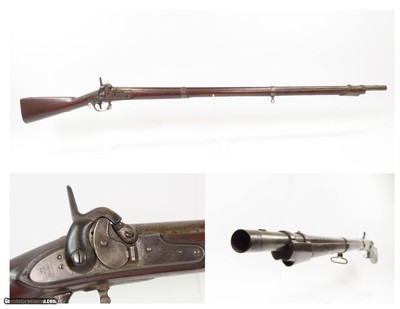 Antique U.S. REMINGTON/FRANKFORD Arsenal M1816 MAYNARD Conversion MUSKET
NEW JERSEY Marked CIVIL WAR Tape Priming System