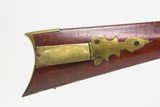 ENGRAVED Antique RIDDLE Percussion OCTAGON BARREL Pennsylvania LONG RIFLE
AMERICAN Single Barrel FOWLING Piece BRASS HARDWARE - 6 of 24