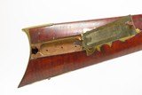 ENGRAVED Antique RIDDLE Percussion OCTAGON BARREL Pennsylvania LONG RIFLE
AMERICAN Single Barrel FOWLING Piece BRASS HARDWARE - 8 of 24