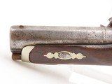 ENGRAVED/SILVER Mounted Antique DERRINGER Percussion Pistol “DERINGE” Lock - 17 of 17