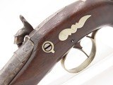 ENGRAVED/SILVER Mounted Antique DERRINGER Percussion Pistol “DERINGE” Lock - 16 of 17
