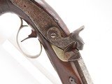 ENGRAVED/SILVER Mounted Antique DERRINGER Percussion Pistol “DERINGE” Lock - 4 of 17