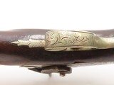 ENGRAVED/SILVER Mounted Antique DERRINGER Percussion Pistol “DERINGE” Lock - 12 of 17