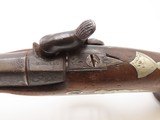 ENGRAVED/SILVER Mounted Antique DERRINGER Percussion Pistol DERINGEE Marked Period Copy of Henry Deringer’s Famous Pistol - 9 of 18