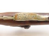 ENGRAVED/SILVER Mounted Antique DERRINGER Percussion Pistol DERINGEE Marked Period Copy of Henry Deringer’s Famous Pistol - 13 of 18