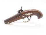 ENGRAVED/SILVER Mounted Antique DERRINGER Percussion Pistol DERINGEE Marked Period Copy of Henry Deringer’s Famous Pistol - 15 of 18