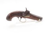 ENGRAVED/SILVER Mounted Antique DERRINGER Percussion Pistol DERINGEE Marked Period Copy of Henry Deringer’s Famous Pistol - 2 of 18