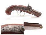 DENVER COLORADO J.P. LOWER Antique FRONTIER DERRINGER Pistol .44 Percussion Henry Deringer’s ICONIC Pistol Made in CO TERRITORY - 1 of 17