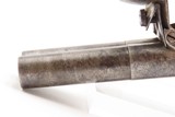 18th Century European DOUBLE BARREL FLINTLOCK Pistol 35 Caliber SILVER WIRE SxS Defensive Sidearm with Engraved Panoplies - 5 of 18