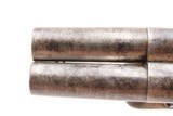 18th Century European DOUBLE BARREL FLINTLOCK Pistol 35 Caliber SILVER WIRE SxS Defensive Sidearm with Engraved Panoplies - 13 of 18