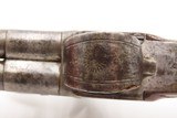 18th Century European DOUBLE BARREL FLINTLOCK Pistol 35 Caliber SILVER WIRE SxS Defensive Sidearm with Engraved Panoplies - 12 of 18